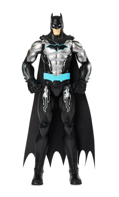 Batman 12-inch Bat-Tech Action Figure (Black/Blue Suit), Kids Toys for Boys Aged 3 and up