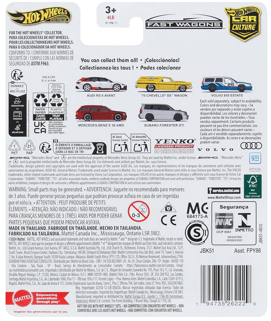 Hot Wheels Premium Audi RS 6 Avant Fast Wagons Car Culture