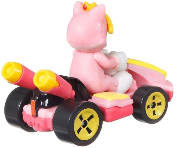 Hot Wheels Mario Kart Cat Peach, [Pink] Standard Kart