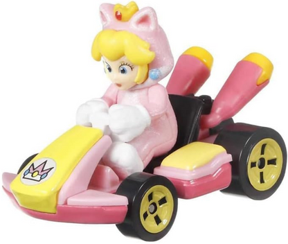 Hot Wheels Mario Kart Cat Peach, [Pink] Standard Kart