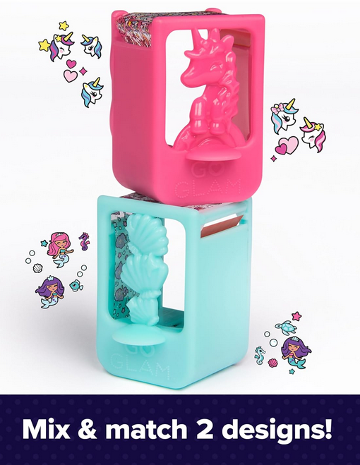 Cool Maker, GO Glam Nail Kit Refill, Unicorn & Mermaid Designs, Style 80 Nails (Packaging May Vary), Arts and Crafts Kids Toys for Ages 7 and up