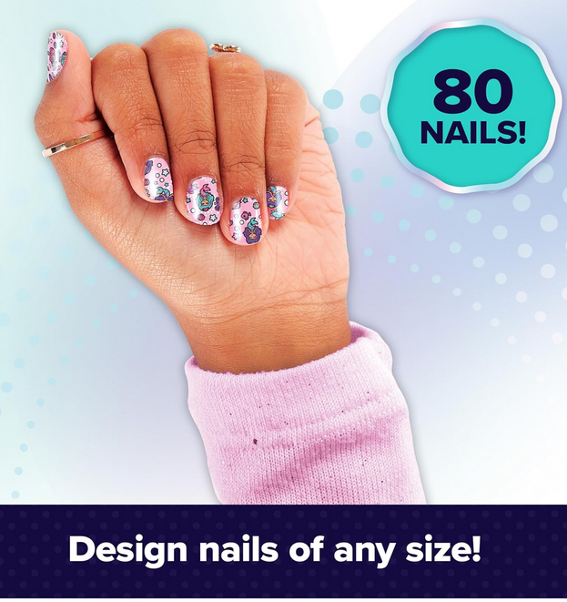 Cool Maker, GO Glam Nail Kit Refill, Unicorn & Mermaid Designs, Style 80 Nails (Packaging May Vary), Arts and Crafts Kids Toys for Ages 7 and up