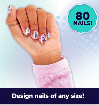 Cool Maker, GO Glam Nail Kit Refill, Unicorn & Mermaid Designs, Style 80 Nails (Packaging May Vary), Arts and Crafts Kids Toys for Ages 7 and up