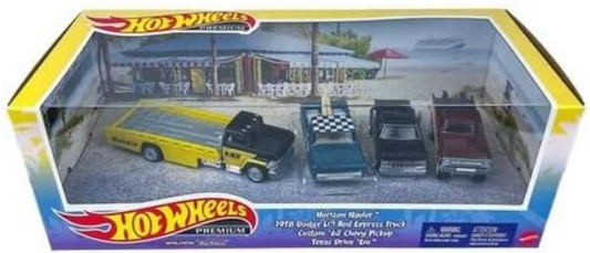 Hot Wheels Premium Horizon Hauler Pickup Truck Set Metal Real Riders
