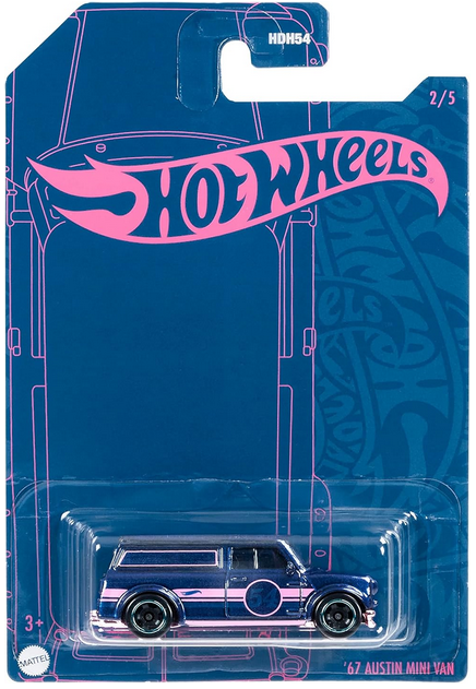 Hot Wheels Pearl and Chrome 67 Austin Mini Van 2/5