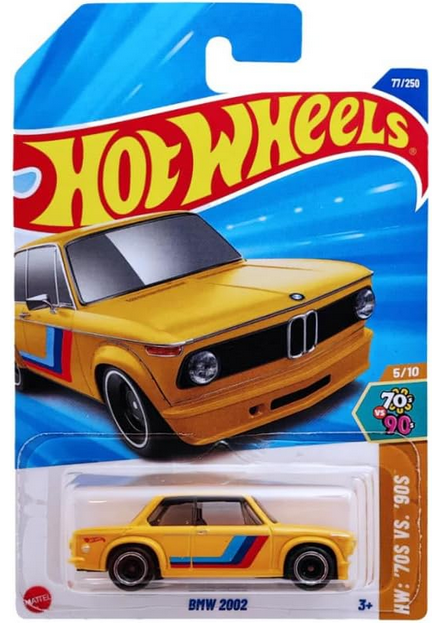 Hot Wheels BMW 2002 [Yellow], HW: '70s VS. '90s 5/10, 77/250