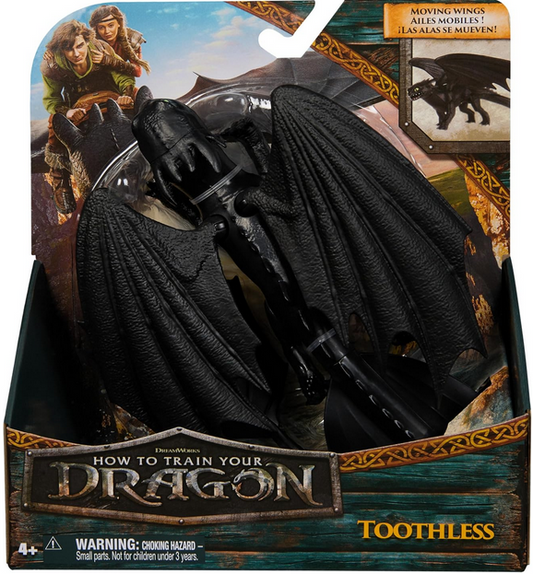 DreamWorks Dragons, How to Train Your Dragon, Toothless 9” Action Figure, Kids Toys for Boys Ages 4 and up