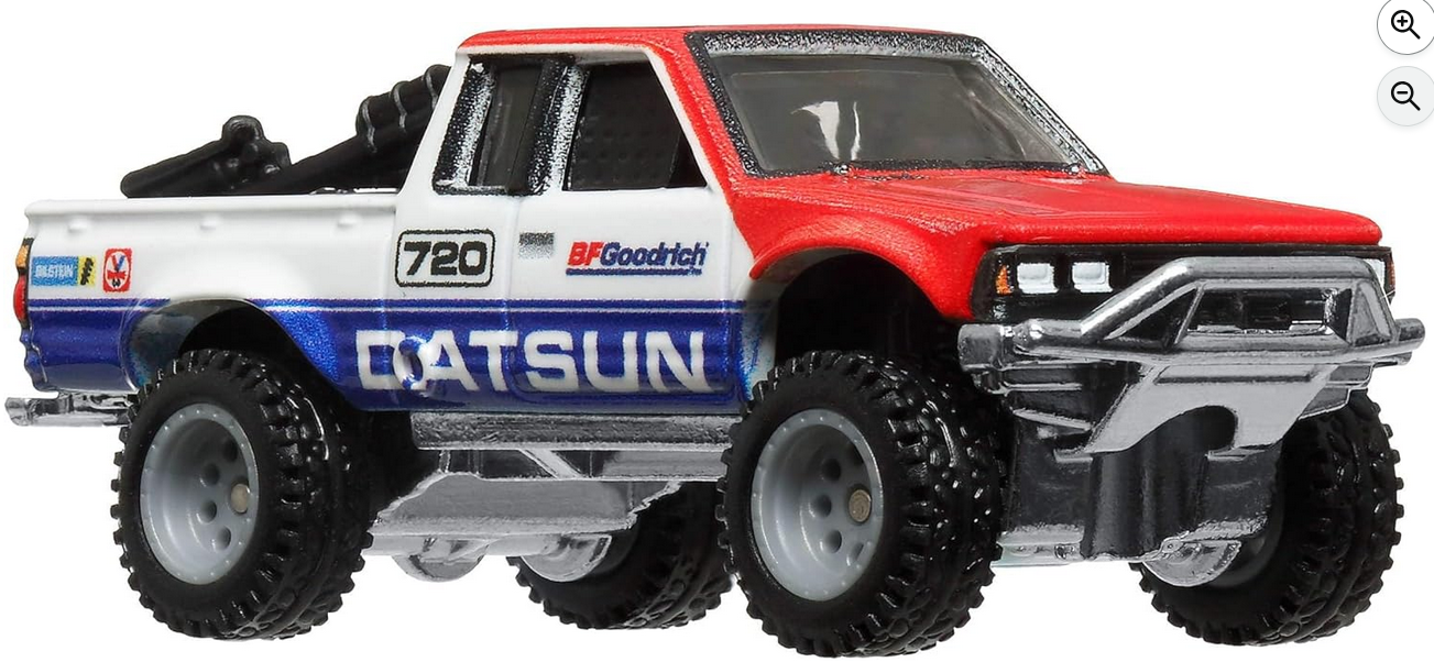 Hot Wheels Premium Car Culture Collectible Toy Car, 1:64 Scale Die-Cast Datsun King Cab Baja Custom, Terra Trek Vehicle with Real Riders Tires