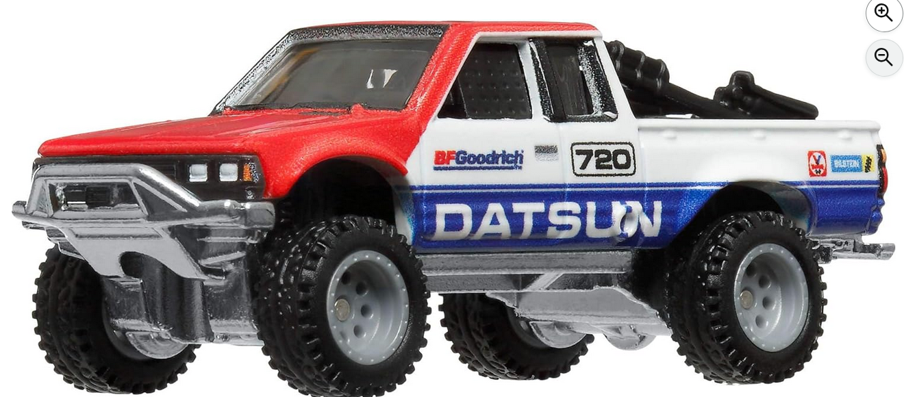 Hot Wheels Premium Car Culture Collectible Toy Car, 1:64 Scale Die-Cast Datsun King Cab Baja Custom, Terra Trek Vehicle with Real Riders Tires