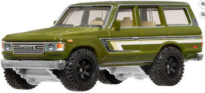 Hot Wheels Premium Car Culture Collectible Toy Car, 1:64 Scale Die-Cast Toyota Landcruiser FJ60, Terra Trek Vehicle with Real Riders Tires
