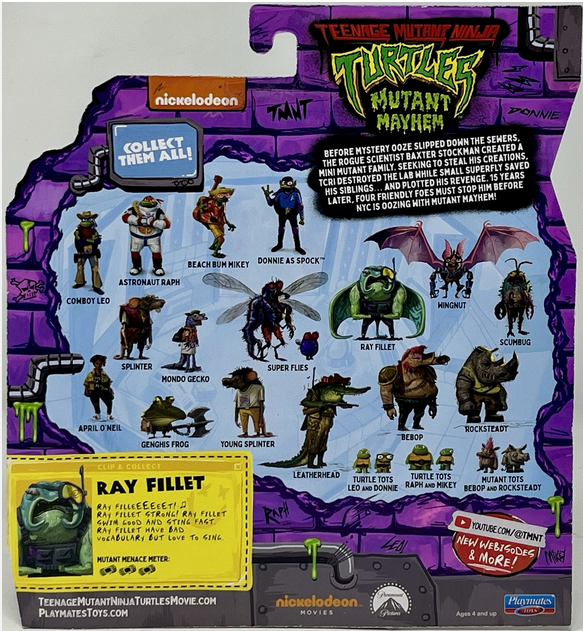 Teenage Mutant Ninja Turtles Mutant Mayhem Ray Fillet Action Figure