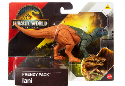 Jurassic World Rebirth Frenzy Pack Iani Dinosaur Figure, Authentic Toy, Digital Play