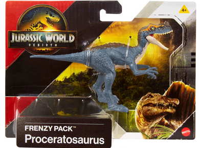 Jurassic World Rebirth Frenzy Pack Proceratosaurus Dinosaur Figure, Authentic Toy, Digital Play