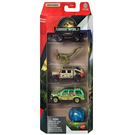 Jurassic World Matchbox Adventure Seekers Die Cast Car 5-Pack
