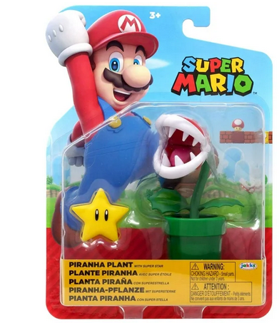 World of Nintendo Wave 40 Piranha Plant Action Figure (with Star)