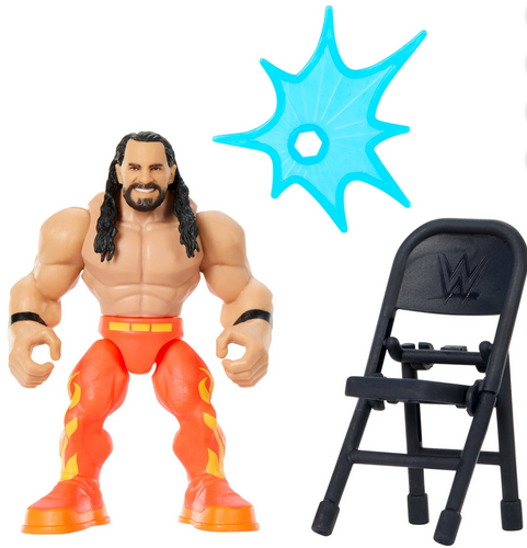 WWE Action Figure Knuckle Crunchers Seth Rollins with Battle Accessory