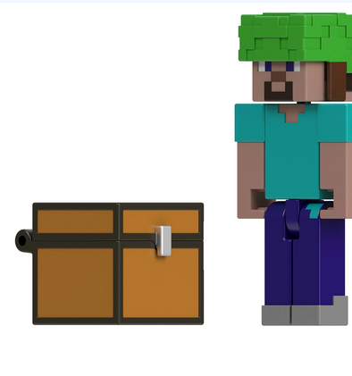 Minecraft Underwater Steve Action Figure & Accessories Set, 3.25-inch Scale Collectible Toy