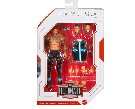 WWE Ultimate Edition Jey Uso Action Figure & Accessories Set, 6-inch Collectible Superstar