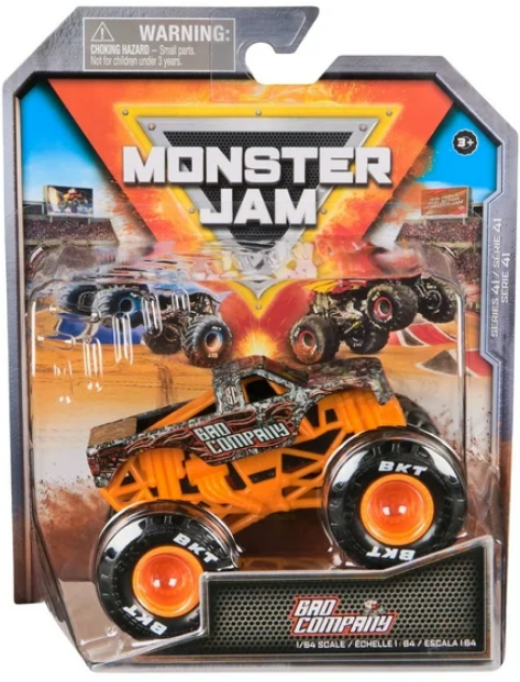 Monster Jam, Bad Company Monster Trucks, 1:64 Die-Cast Vehicle, for Ages 3 and up