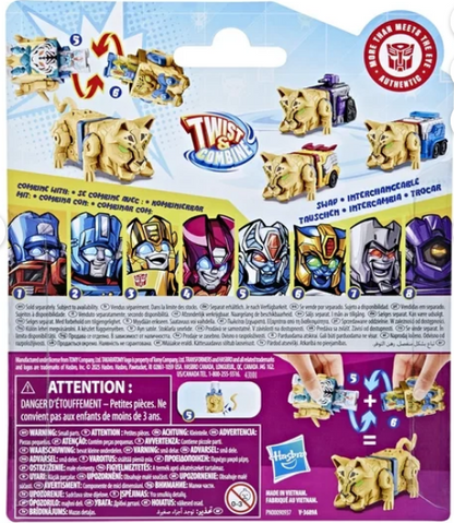 Transformers Toys Swapticons Cheetor and Tigatron Action Figures, 5+