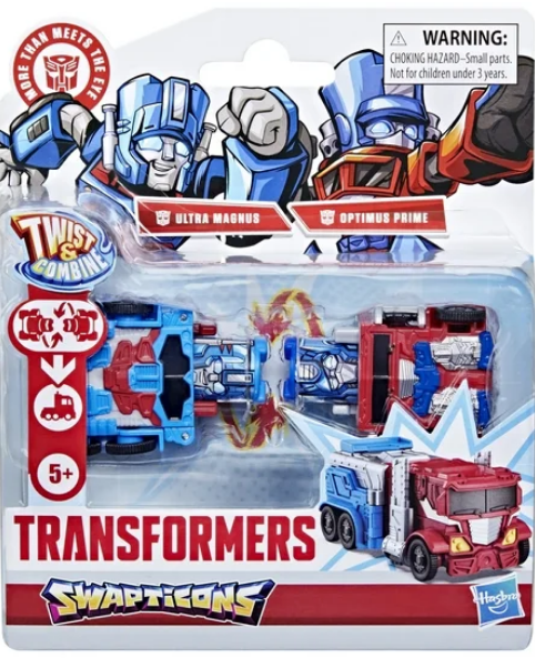 Transformers Toys Swapticons Optimus Prime and Ultra Magnus Action Figures, 5+