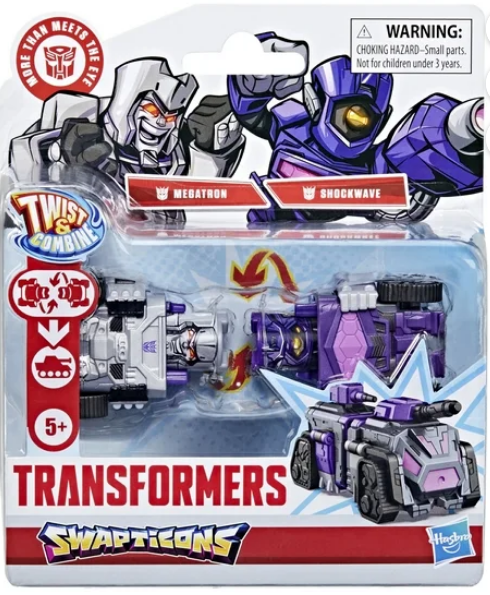Transformers Toys Swapticons Megatron and Shockwave Action Figures, 5+