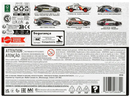 Hot Wheels 1:64 Scale Die-Cast Toy Cars & Trucks, Set of 6 Zamac Vehicles (Styles May Vary) [Walmart Exclusive]