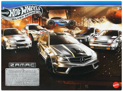Hot Wheels 1:64 Scale Die-Cast Toy Cars & Trucks, Set of 6 Zamac Vehicles (Styles May Vary) [Walmart Exclusive]