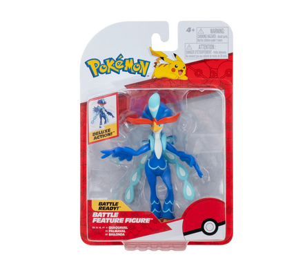 Pokemon 4.5 inch Quaquaval Battle Ready Figure with Wing Attack