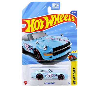 Hot Wheels Datsun 240Z Light Blue 62/250 HW ART CARS 4/10
