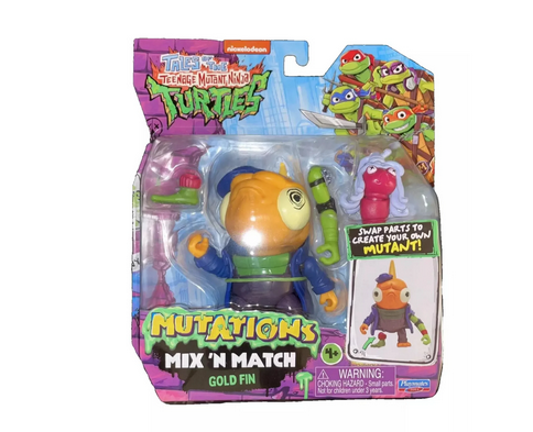 Teenage Mutant Ninja Turtles Mutations Mix N Match Gold Fin Figure