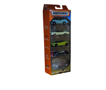 2025 Matchbox MBX Convertible Cruisers 5-Pack Cadillac Ford Buick