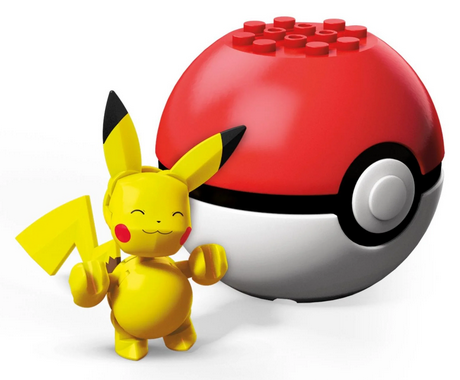 Mega Construx Pokemon Buildable Pikachu Figure & Poke Ball
