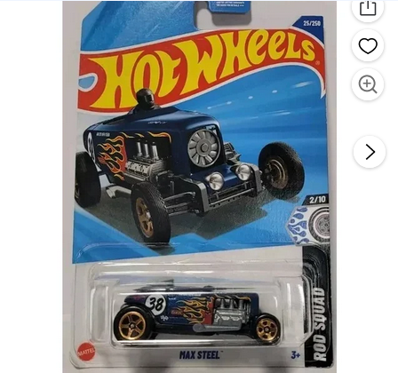 Hot Wheels Max Steel Blue 25/250 Rod Squad 2/10