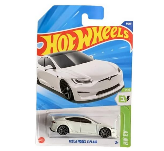 Hot Wheels Tesla Model S Plaid [White], HW EV
