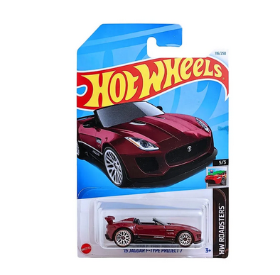 Hot Wheels 1:64 15 Jaguar F Type Project 7 HW Roadsters 3 Years & Above (Wine)