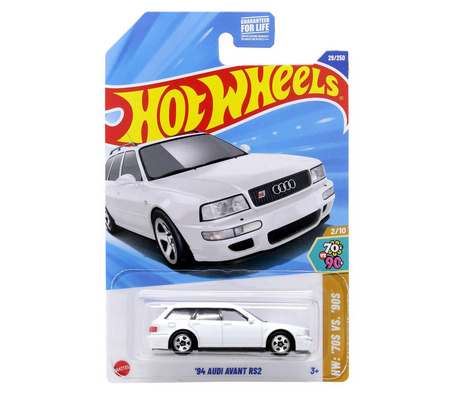 Hot Wheels HW: '70s vs. '90s '94 Audi Avant RS2 Diecast Car (White)