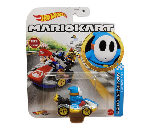 Hot Wheels Mario Kart Light Blue Shy Guy