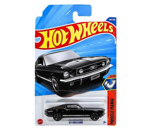 Hot Wheels '67 Mustang [Black], Muscle Mania 3/10, 189/250