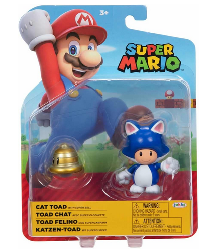 World of Nintendo Cat Toad Action Figure (with Super Bell)