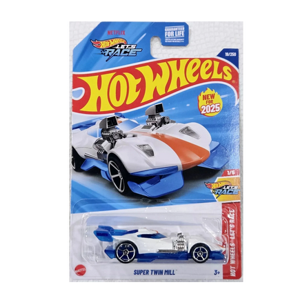 Hot Wheels Super Twin Mill White 19/250 Let's Race 1/5