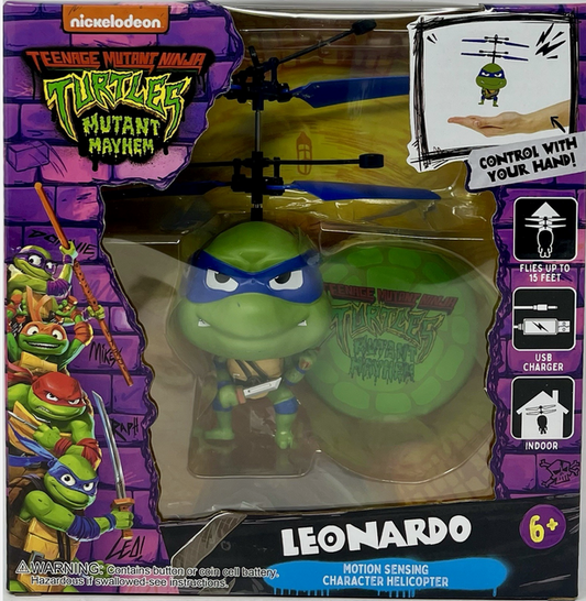 Teenage Mutant Ninja Turtles Mutant Mayhem "Leonardo" Motion Sensing Helicopter