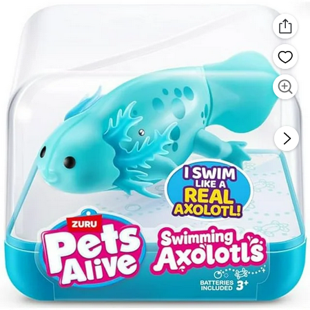 Pets Alive Swimming Axolotl's TEAL Robotic