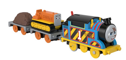 Thomas & Friends Construction Crew Thomas & Terence the Tractor Motorized Toy Train for Kids