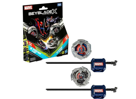 Beyblade X Marvel Collab Spider-Man 3-60F vs. Venom 3-80N Multipack Set BBX