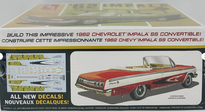 AMT 1/25 Scale 1962 Chevy Impala SS Convertible Plastic Model Kit AMT1355M