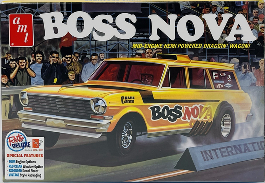 AMT BOSS NOVA Funny Car 1/25 Scale Model Car Skill 2 Model Kit AMT1441