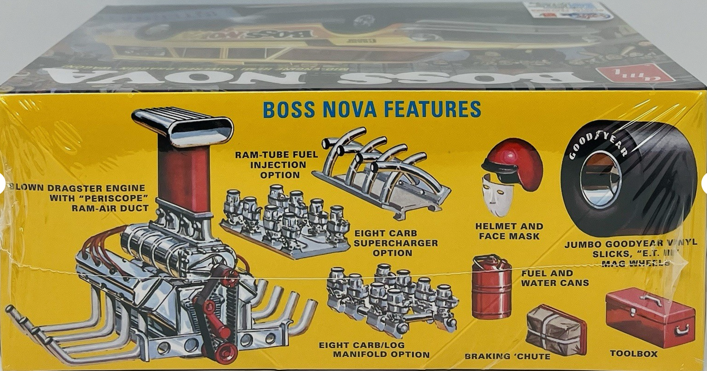 AMT BOSS NOVA Funny Car 1/25 Scale Model Car Skill 2 Model Kit AMT1441