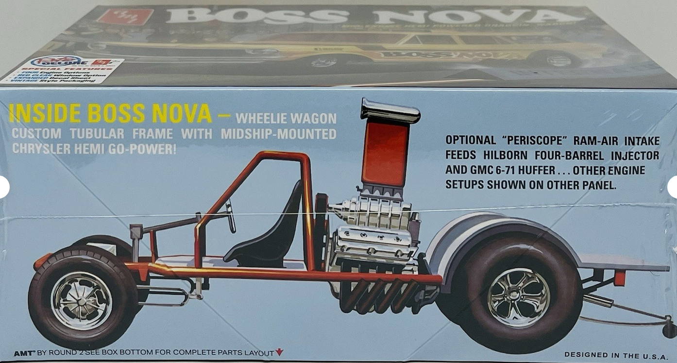 AMT BOSS NOVA Funny Car 1/25 Scale Model Car Skill 2 Model Kit AMT1441