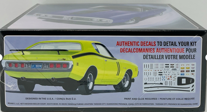 AMT 1/25 1971 Dodge Hemi Charger R/T Plastic Model Kit Sealed